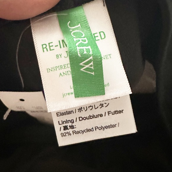 J. Crew Black One Shoulder One Piece Swimsuit Cutout Gold Button‎ Detail Size 20 - Picture 5 of 12